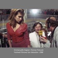 Emmanuelle Seigner and  Roman Polanski - San Sebastian Film Festiwal  1988